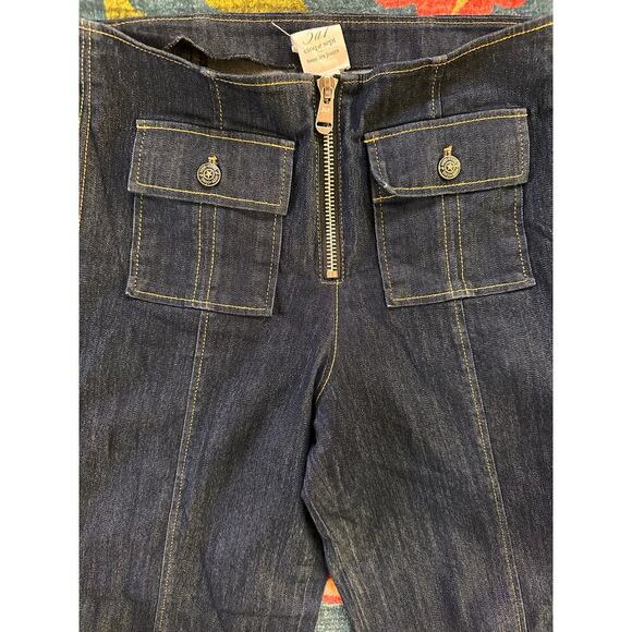 Cinq a Sept Azure Wide Leg Stitched Jeans Size 6 - Picture 8 of 10